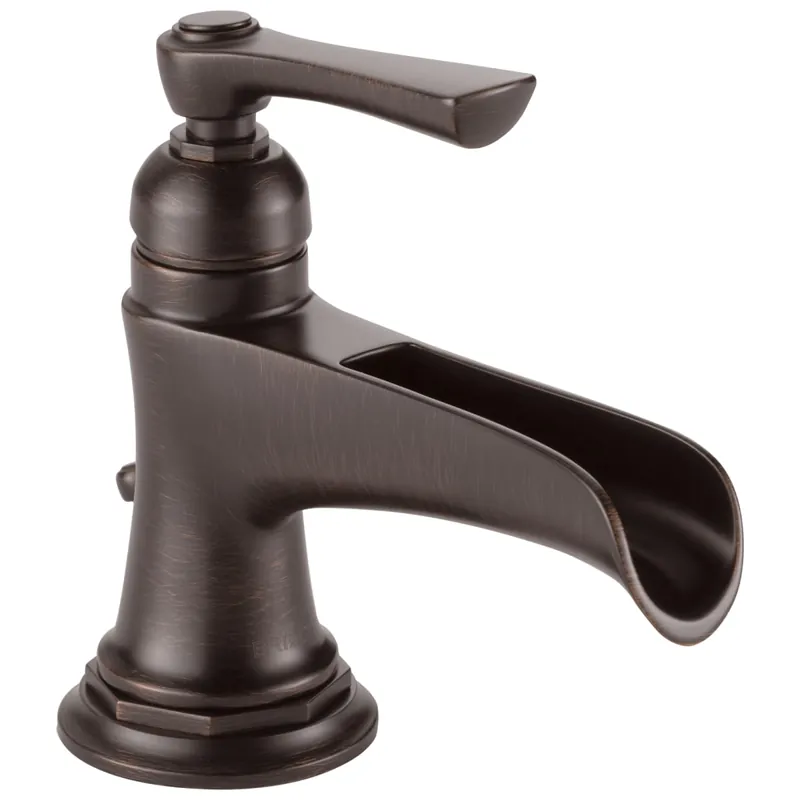 Brizo 65061LF-RB Rook Single Handle Centerset Bathroom Sink Faucet 1.5 GPM