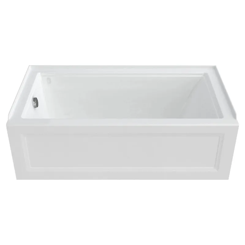 American Standard 2544202 Town Square S 60 x 32-Inch Integral Apron Bathtub Left-Hand Outlet