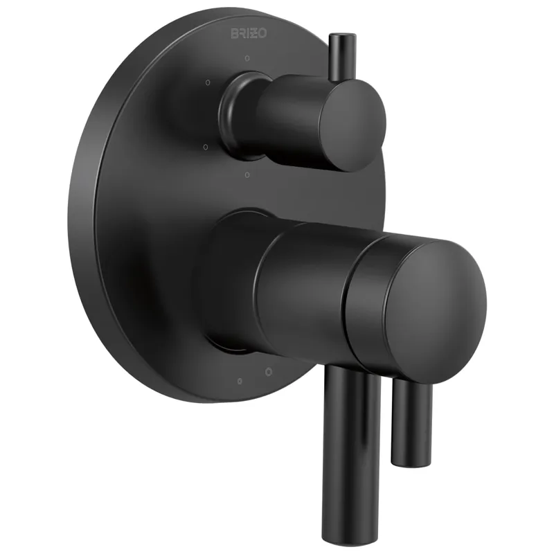 Brizo T75675-BL Odin Three Handle Thermostatic Valve Trim
