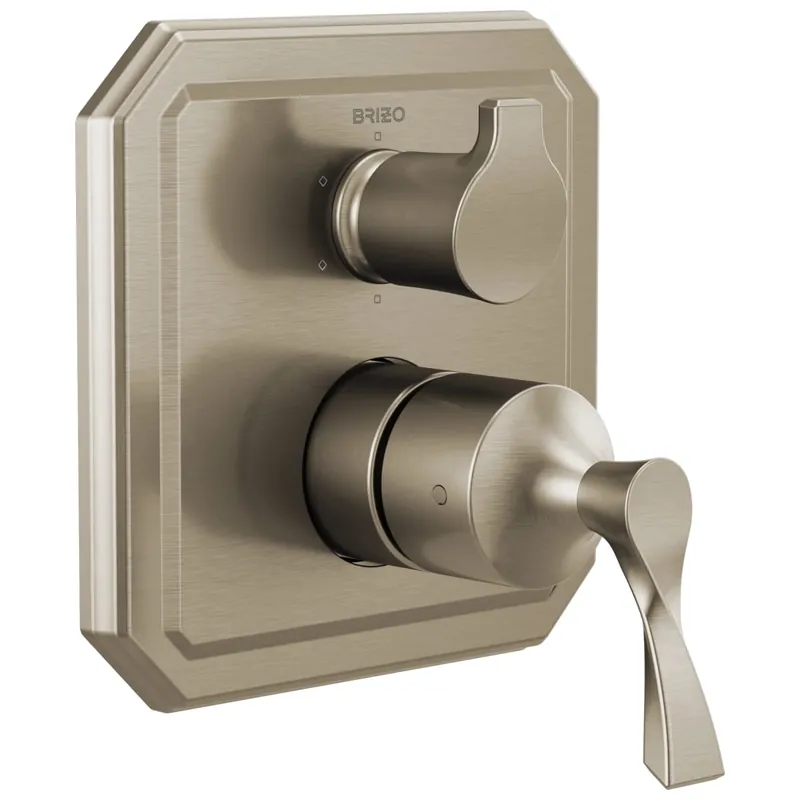 BRIZO T75P630-BN Virage Pressure Balance Valve with Integrated 6-Function Diverter Trim