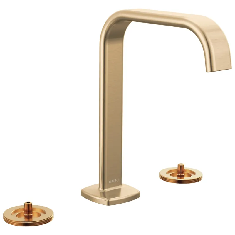 Brizo 65368LF-GLLHP-ECO Allaria Two Handle Widespread Bathroom Sink Faucet in Luxe Gold