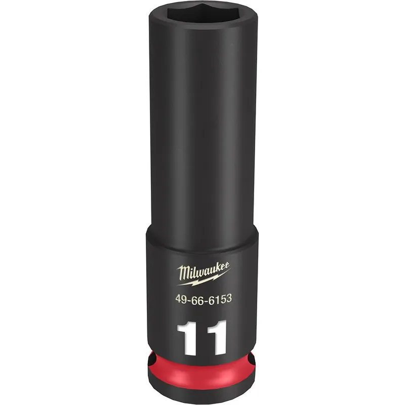 Milwaukee 49-66-6153 Shockwave Impact Duty 3/8 Drive 11MM Deep 6 Point Socket