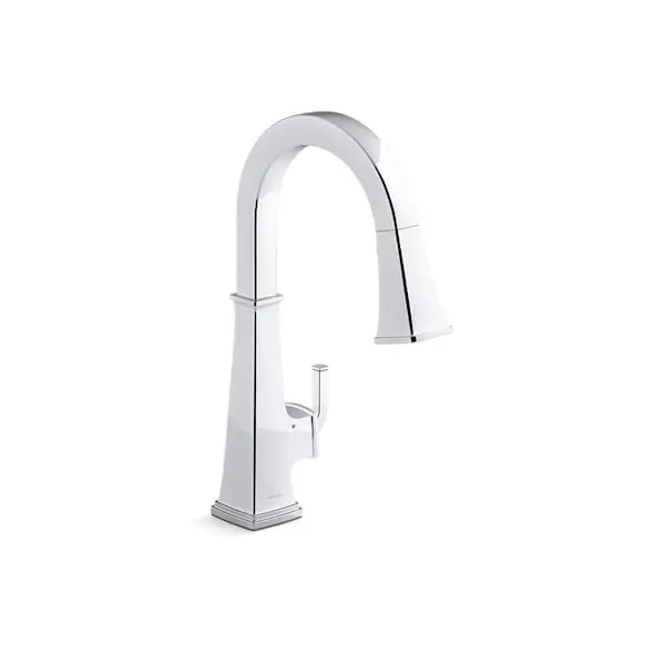 Kohler 23832-WB-CP Riff Touchless Pull-Down Kitchen Sink Faucet
