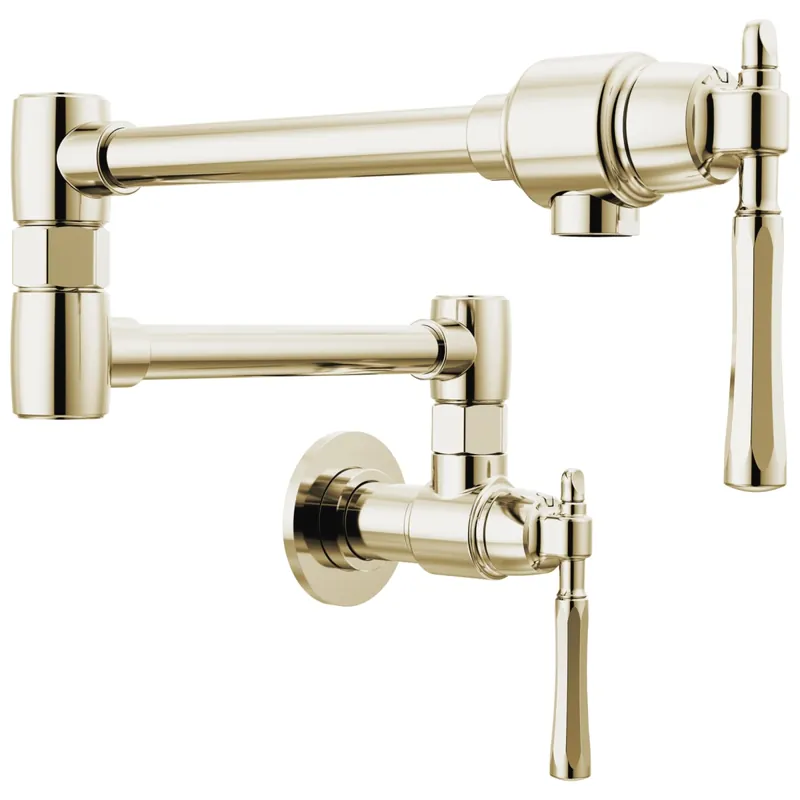 BRIZO 62858LF-PN The Tulham Kitchen Collection Wall Mount Pot Filler