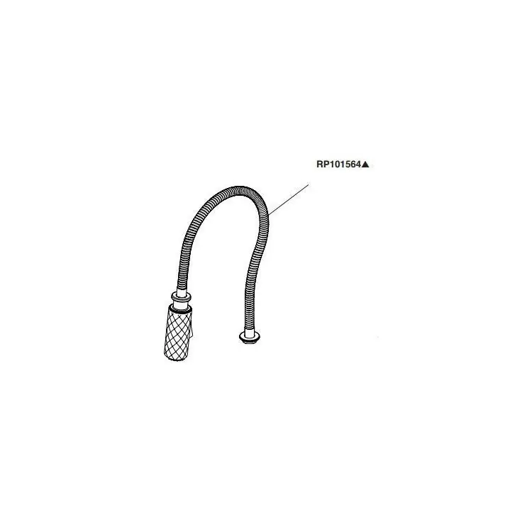 Brizo RP101564PN Hose Assembly Litze with Wand 3-9/16 Inch