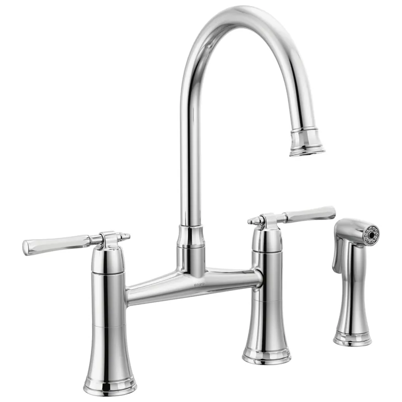 Brizo 62558LF-PC The Tulham Kitchen Collection Bridge Kitchen Faucet