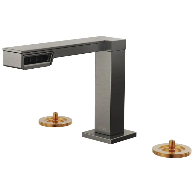Brizo 65322LF-SLLHP Frank Lloyd Wright Two Handle Widespread Bathroom Sink Faucet in Luxe Steel