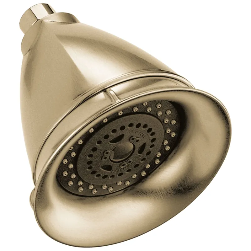 Brizo RP42431GL-2.5 Universal Showering: 5 Inches Classic Round Okinetic Multi-Function Wall Mount Showerhead 2.5 GPM