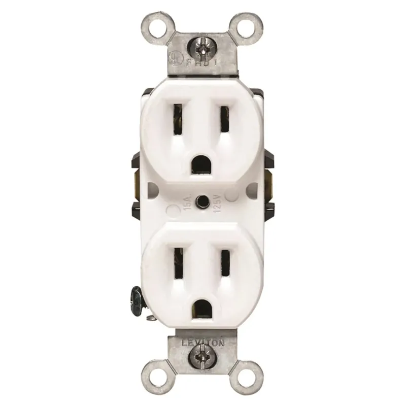 Leviton 218-05248-WCP Duplex Receptacle 15 A