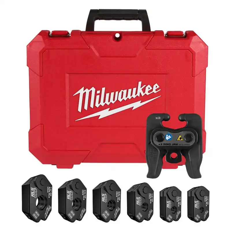 Milwaukee 49-16-2461RX 1/4 inches - 7/8 inches RLS Pivoting Press Ring Kit for M12 FORCE LOGIC Press Tool