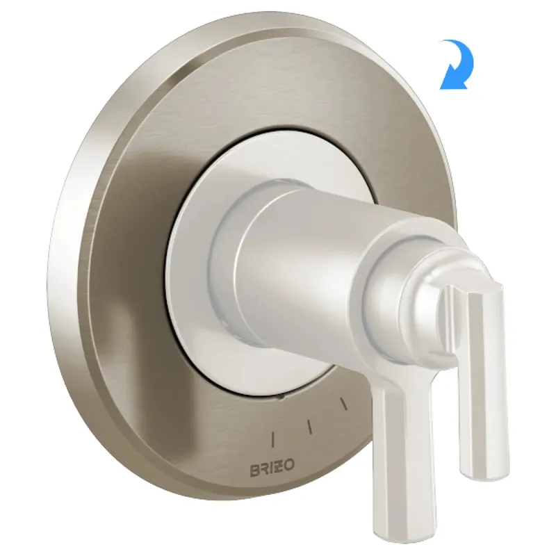 Brizo RP100424NK Levoir Thermostatic Valve Trim Escutcheon Luxe Nickel