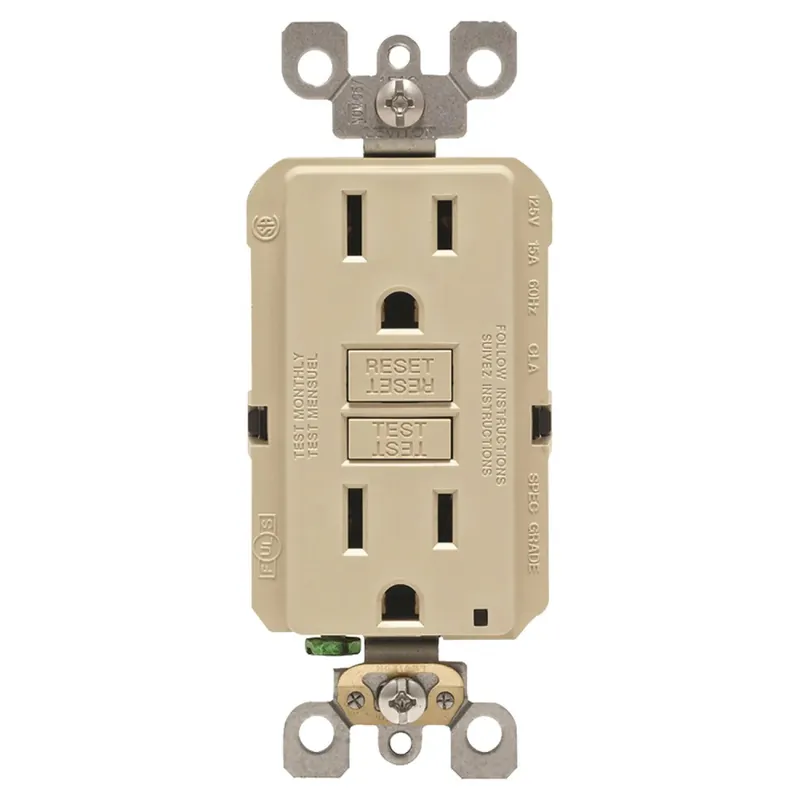 Leviton M01-GFNT1-03I SmartlockPro GFCI Receptacle 125 V 15 A NEMA 5-15R
