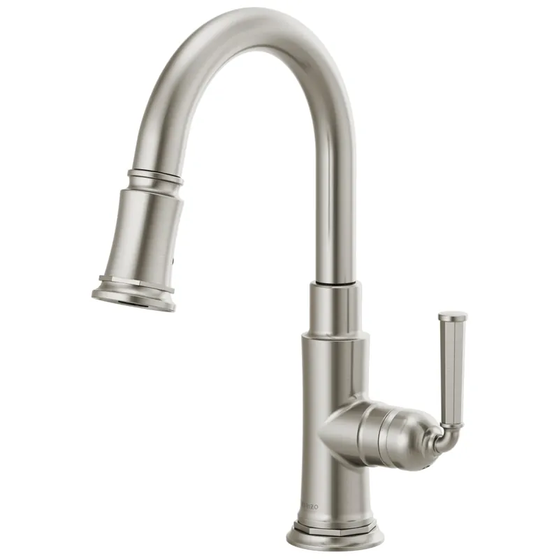 Brizo 63974LF-SS Rook Single Handle Pull Down Bar Faucet