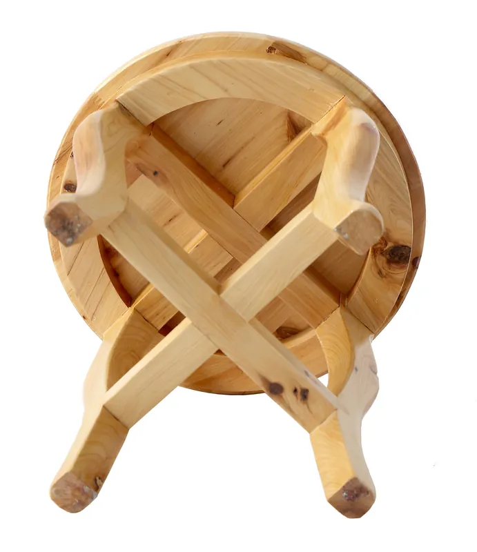 ALFI AB4406 Alfi brand 11 Inch Cedar Wood Round Stool Multi-Purpose Accessory