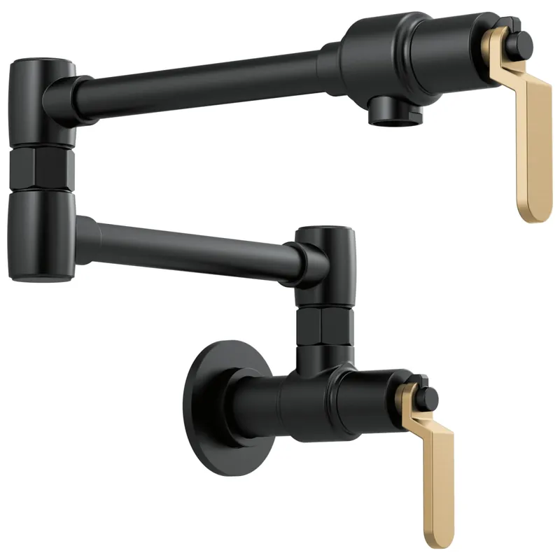 Brizo 62844LF-BLGL Litze Wall Mount Pot Filler 23 1/4 in.