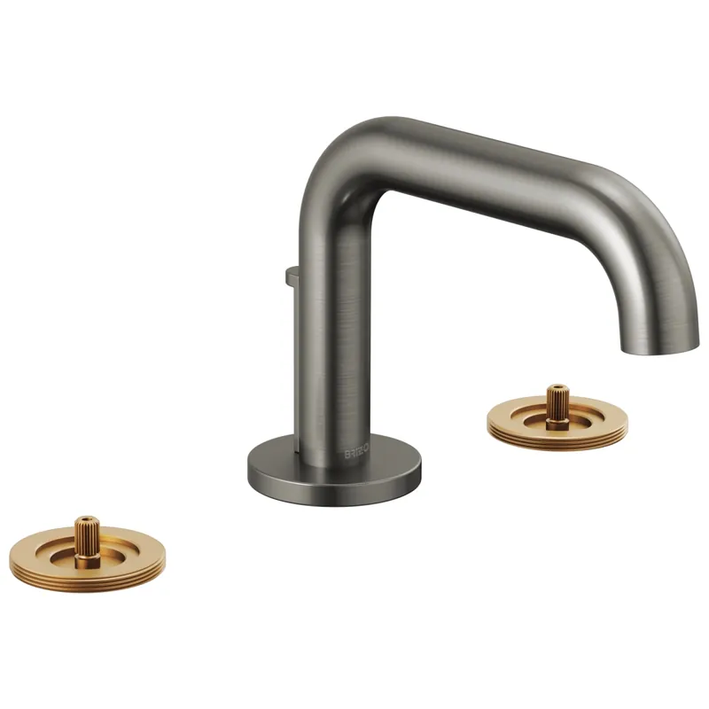 BRIZO 65334LF-SLLHP Litze Two Handle Widespread Bathroom Sink Faucet in Luxe Steel