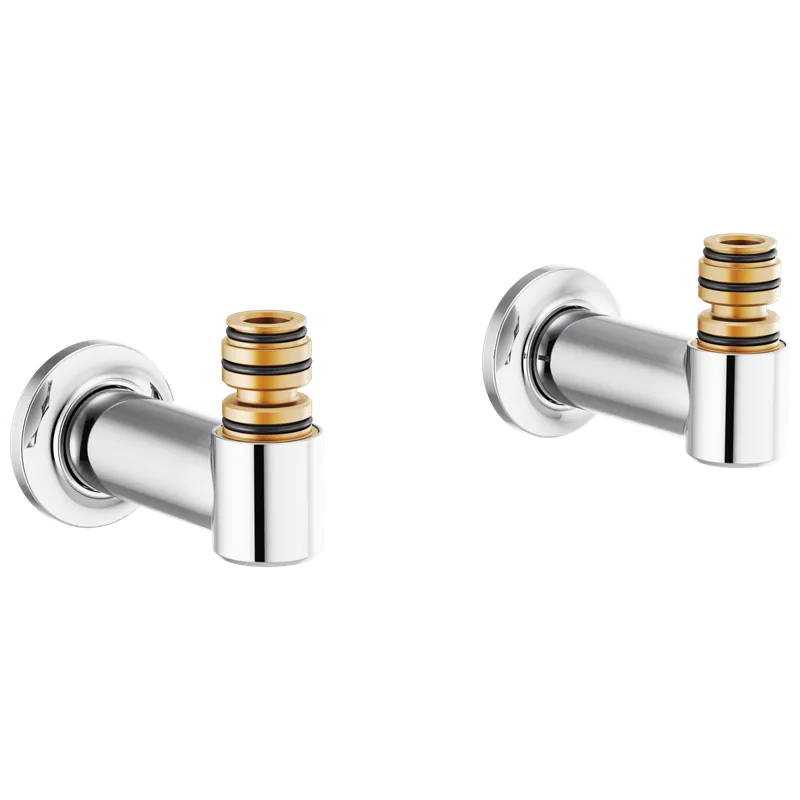 Brizo T71764-PC Kintsu Wall Mount Tub Filler Unions