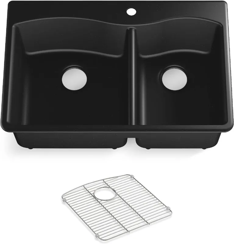 KOHLER 28002-1-CM1 Kennon Kitchen Sink 33 in