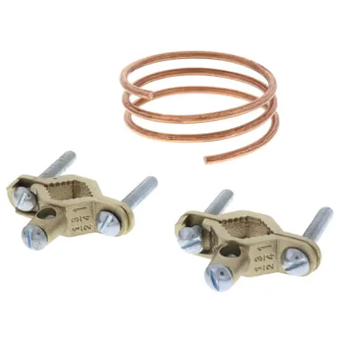 WAL-RICH 2201052 Barn Red Ground Clamp Kit with 24-Wire