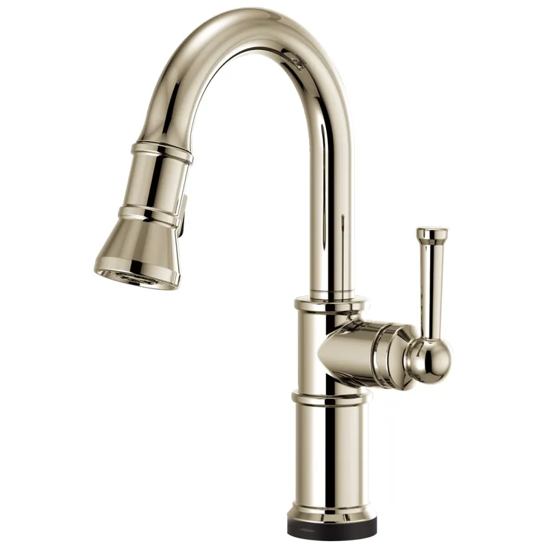 Brizo 64925LF-PN Artesso Single Handle Pull Down Bar Faucet