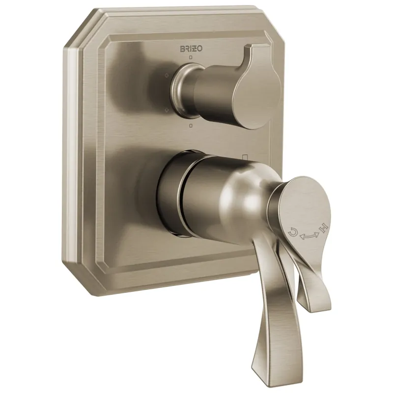 Brizo T75630-BN Virage Three Handle Thermostatic Valve Trim