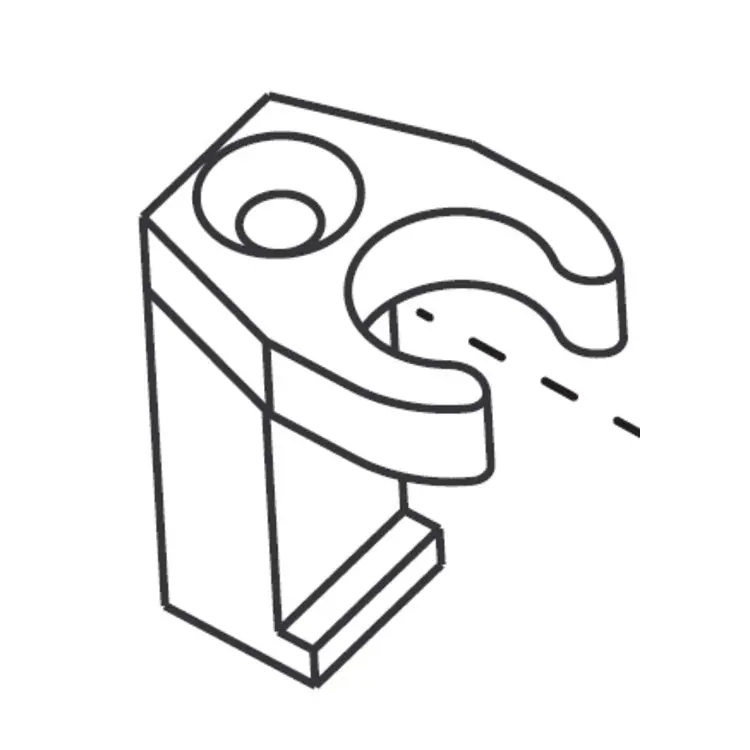 Moen 104225 Lift Rod Guide Lavatory Hardware Kit
