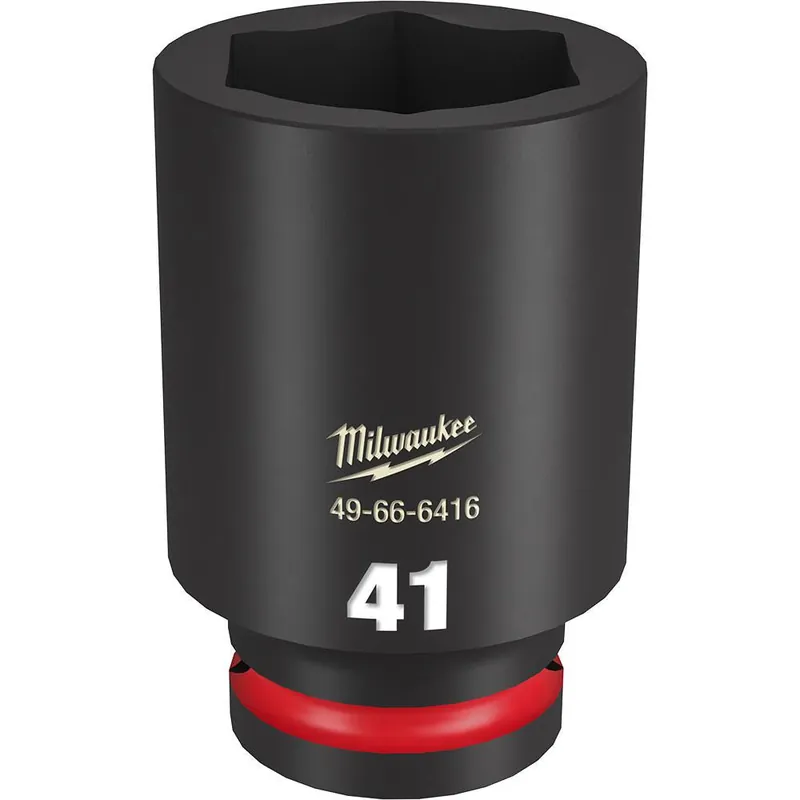 Milwaukee 49-66-6416 Shockwave Impact Duty 3/4 Drive 41mm Deep 6 Point Socket