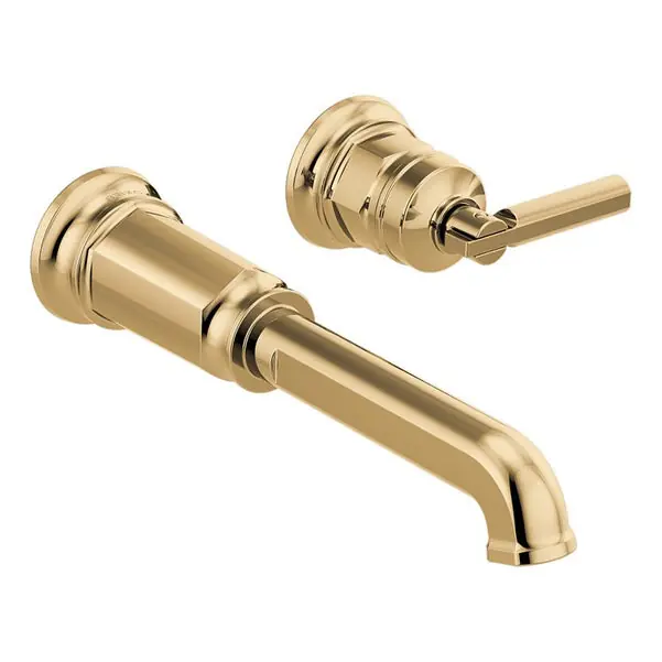 Brizo T65776LF-PGLHP-ECO Invari Single Handle Wall Mount Bathroom Sink Faucet