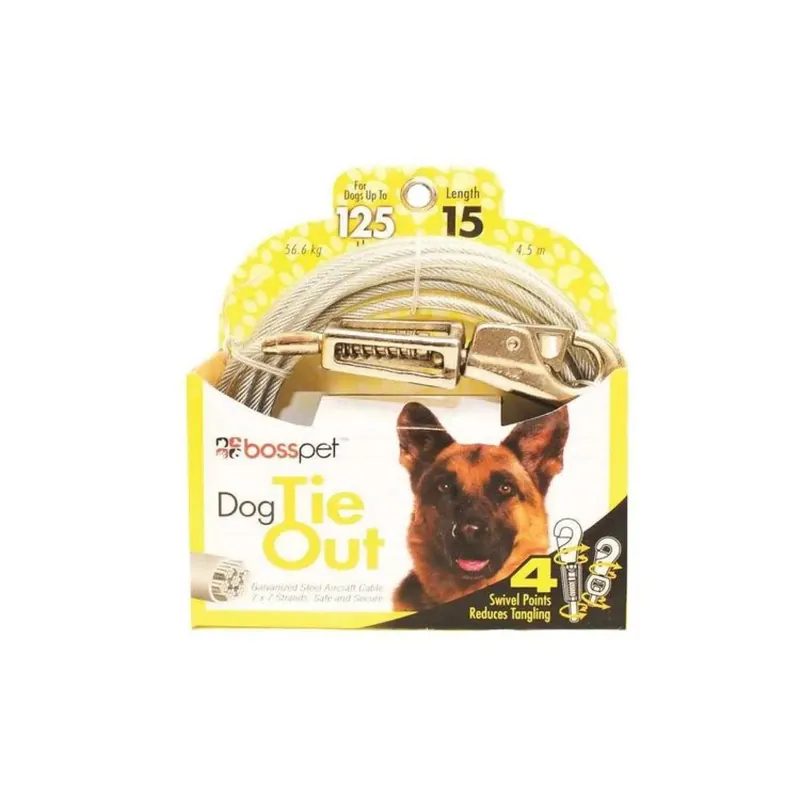 BOSS PET 9415 Products 15 ft. Extra Large Welded Chain Tie Out