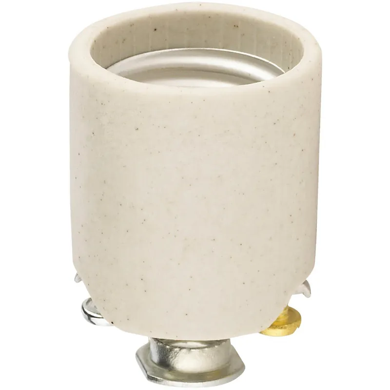 Leviton 004-03152-008 Keyless Medium Base White Porcelain Lamp Socket