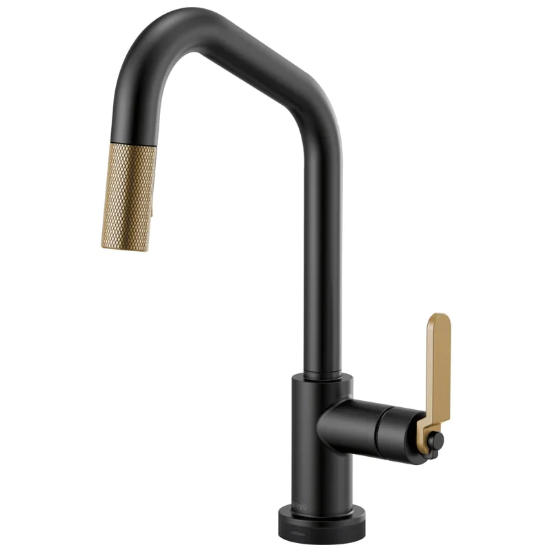 Brizo 64064LF-BLGL Litze Single Handle Pull Down Kitchen Faucet 1 Hole