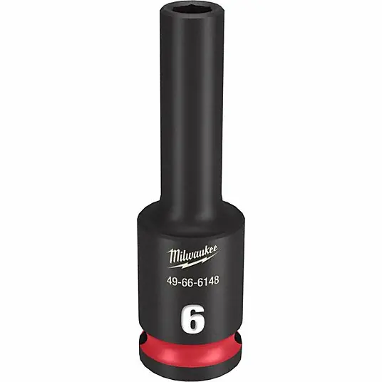 MILWAUKEE 49-66-6148 Shockwave Impact Duty 3/8 Drive 6mm Deep Socket