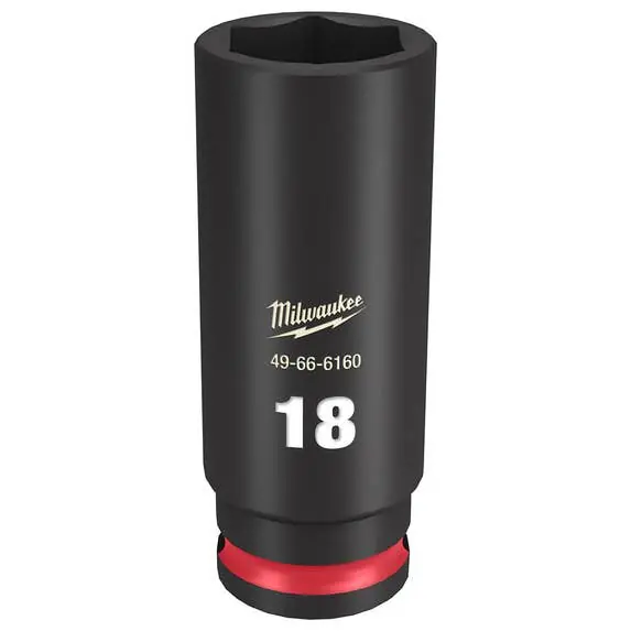 Milwaukee 49-66-6160 Shockwave Impact Duty 3/8 Drive 18MM Deep Socket