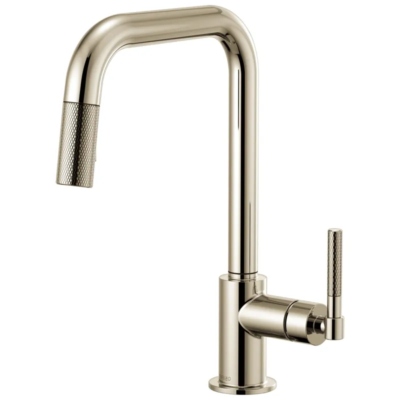 Brizo 63053LF-PN Litze Single Handle Pull Down Kitchen Faucet in Polished Nickel