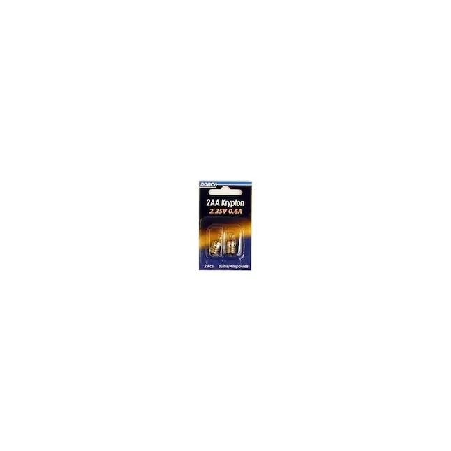 DORCY 411664 Replacement Bulb 2.25 V 0.6 A Screw Lamp Base Krypton Lamp
