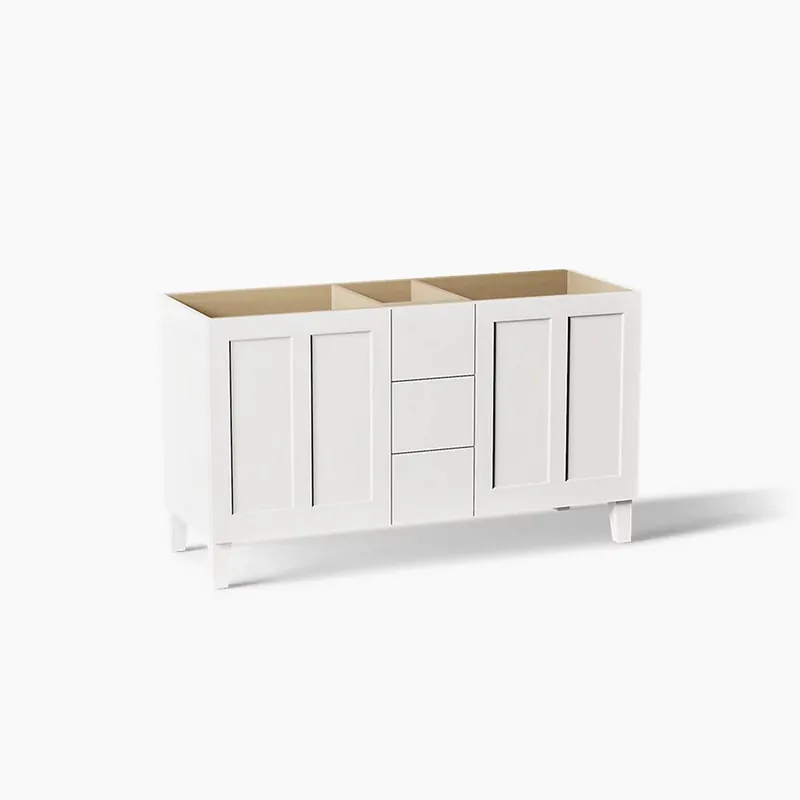 Kohler 99537-LG-1WA Poplin 60 Inches Bathroom Vanity Cabinet With Legs
