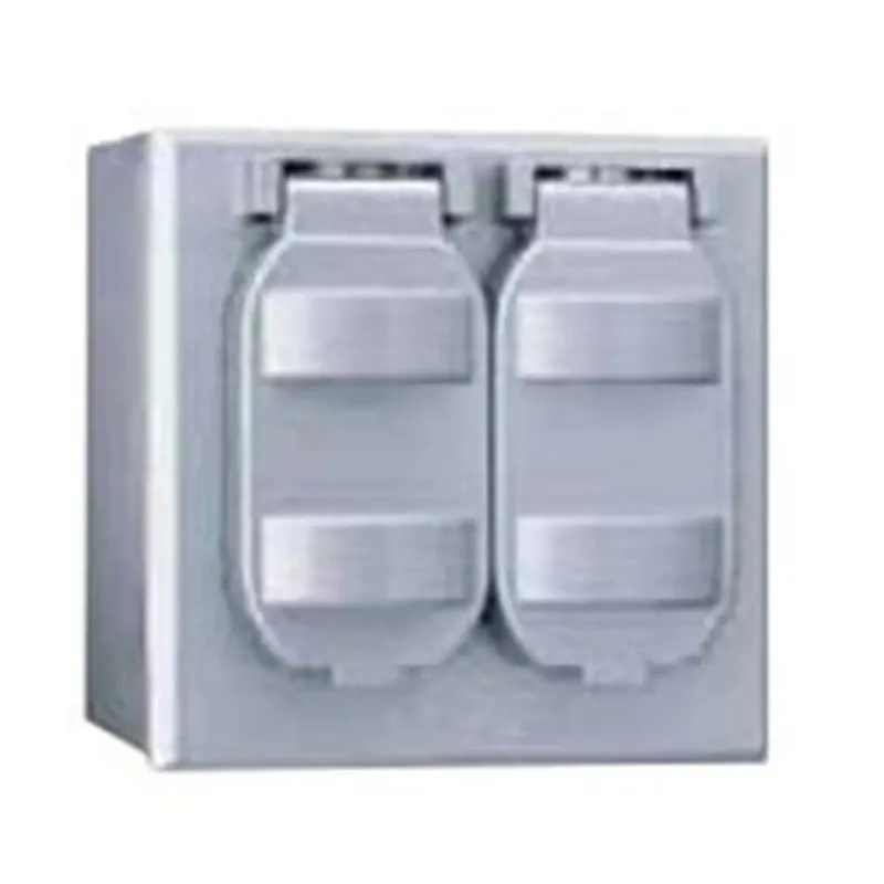 Teddico 4261W-1 Self-Closing Weatherproof Receptacle Cover Two Gang