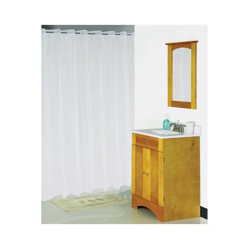 HOMEBASIX XG-02-FS Shower Curtain Hookless 70 x 72 in.