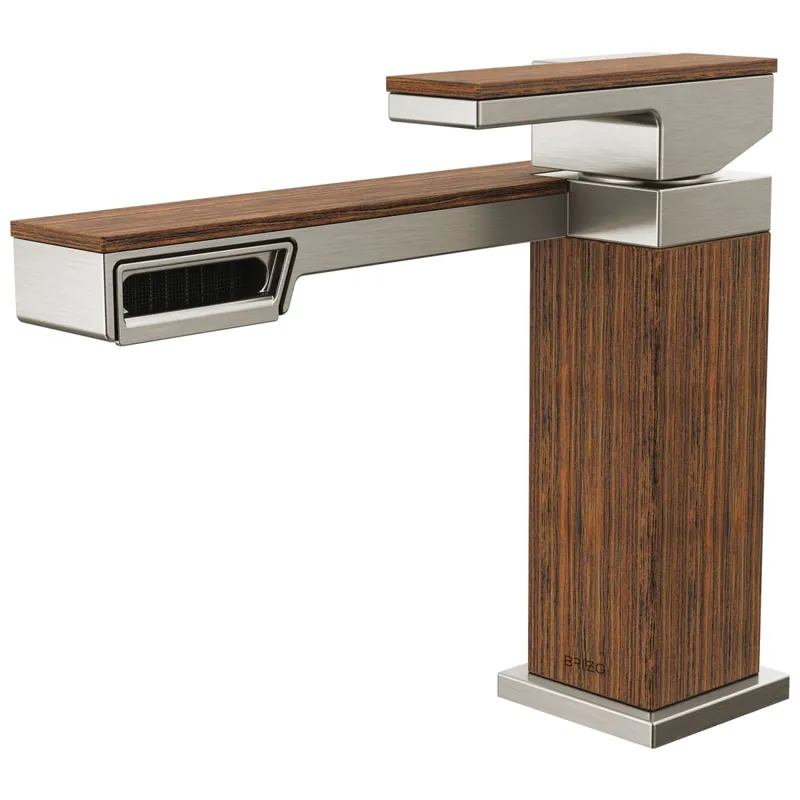 Brizo 65022LF-NKTK Frank Lloyd Wright Single Handle Monoblock Bathroom Sink Faucet