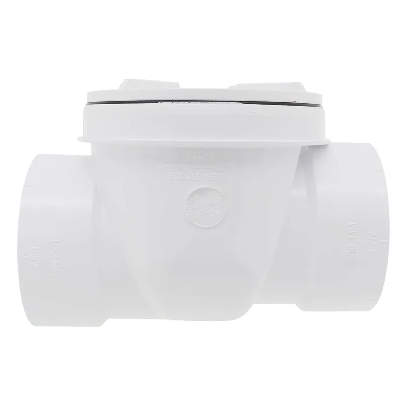 IPEX 223284W PVC Backwater Valve 4 inches w/ DWV Hub