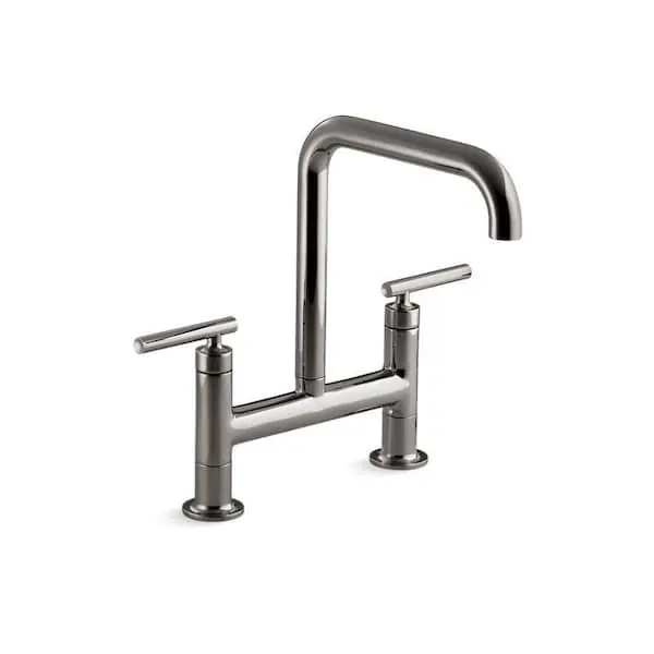 Kohler 7547-4-TT Purist Deck-Mount Bridge Faucet