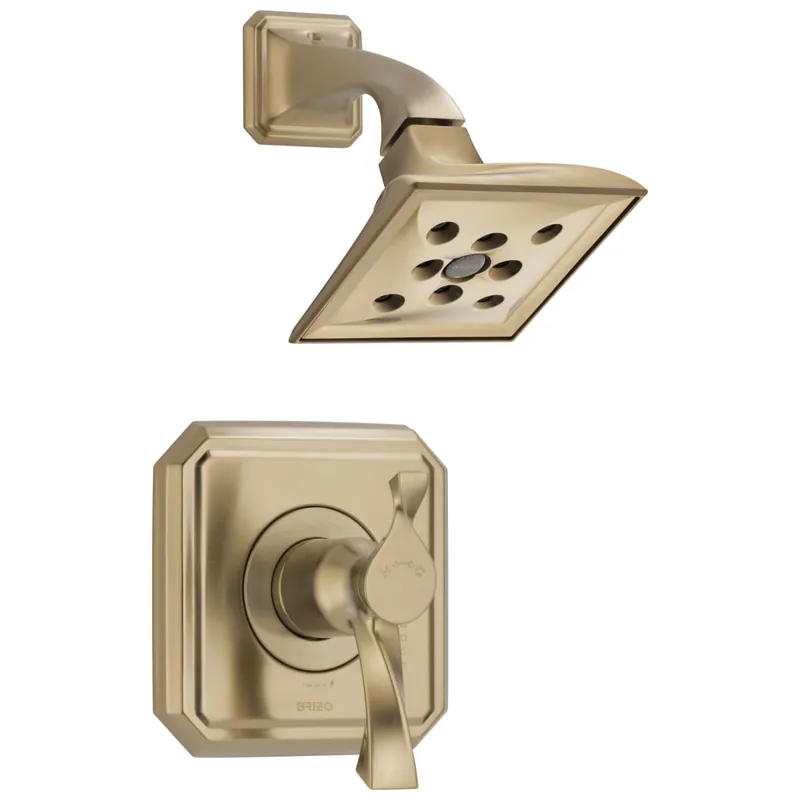 Brizo T60230-GL Virage One Handle Single Function Shower Faucet in Luxe Gold (Trim Only)