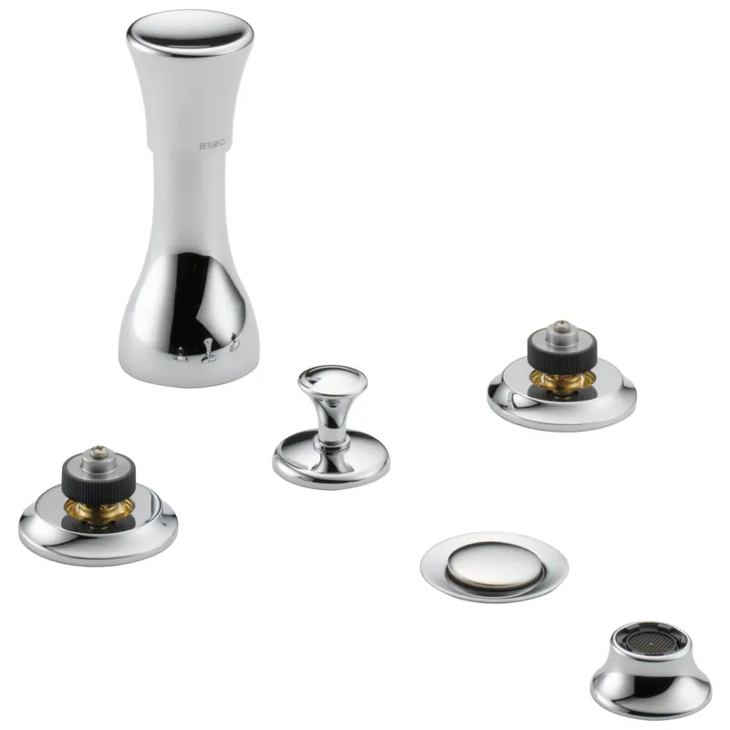 Brizo 68460-PCLHP Bidet Faucet Rook Widespread 5 to 8 Inch Spread