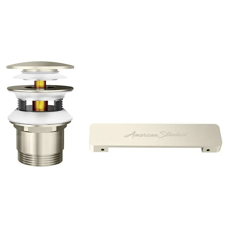 American Standard 1680.100.013 Drain Kit with Overflow Cover Polished Nickel for Sedona Loft Kipling Ovale and Coastal Serin Freestanding Tub