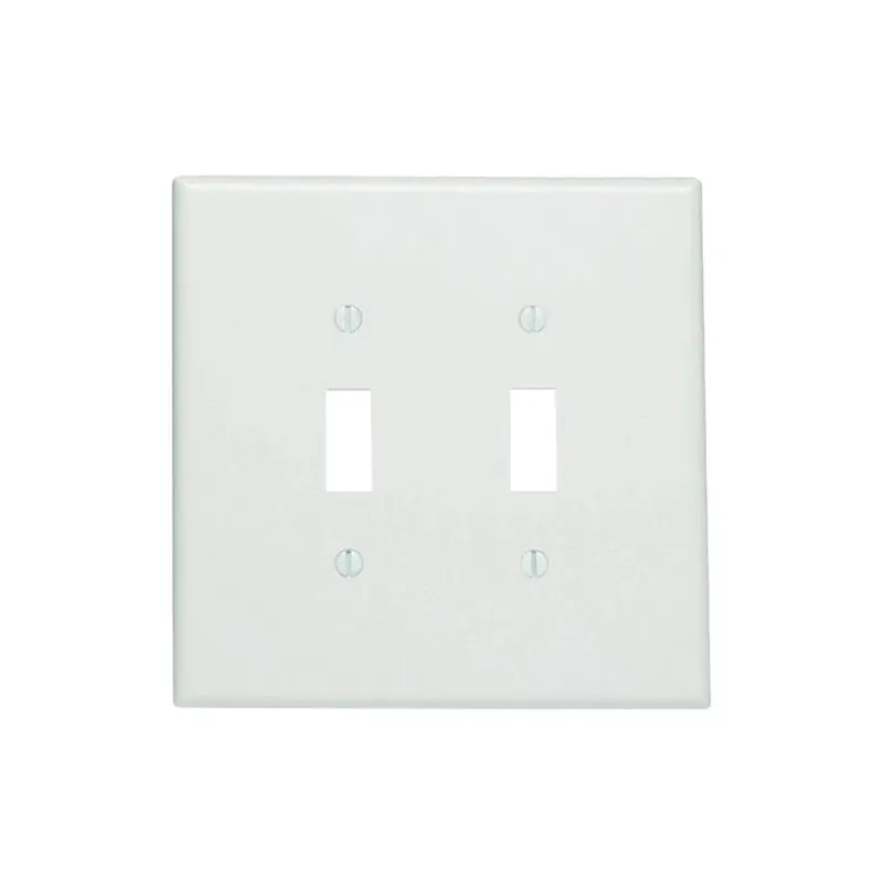 Leviton 001-88109-000 2-Toggle Oversized Wall Plate 5-1/4 in L X 5.31 in W