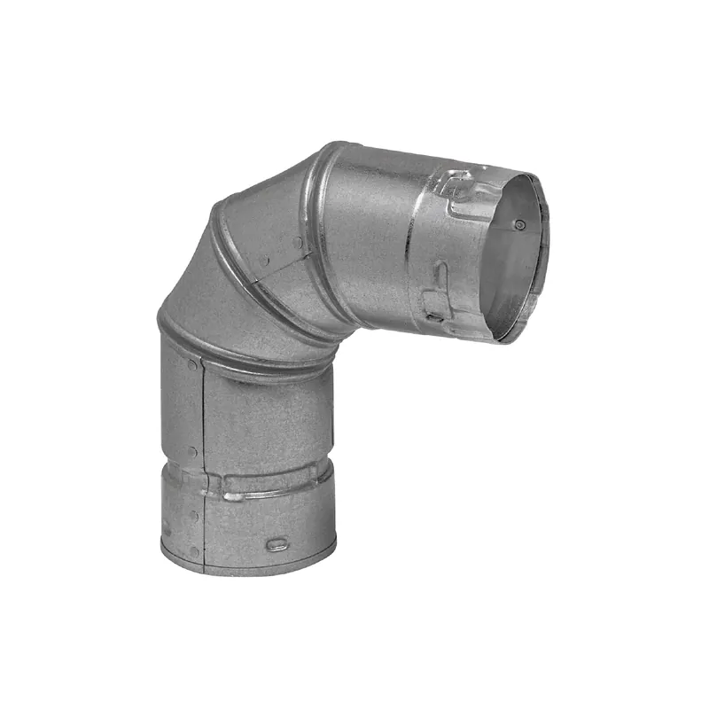 Metal-Fab 4P90 Pellet Chimney 4 Inches x 90 Degree Elbow