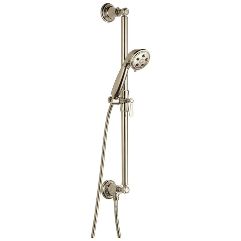 BRIZO 88761-PN Rook Hand Shower 3-Function Slide Bar Mount