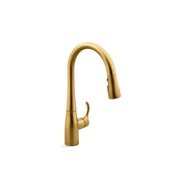 KOHLER 597-2MB Simplice Single Handle Pull Down Bar Faucet 1.5 gpm