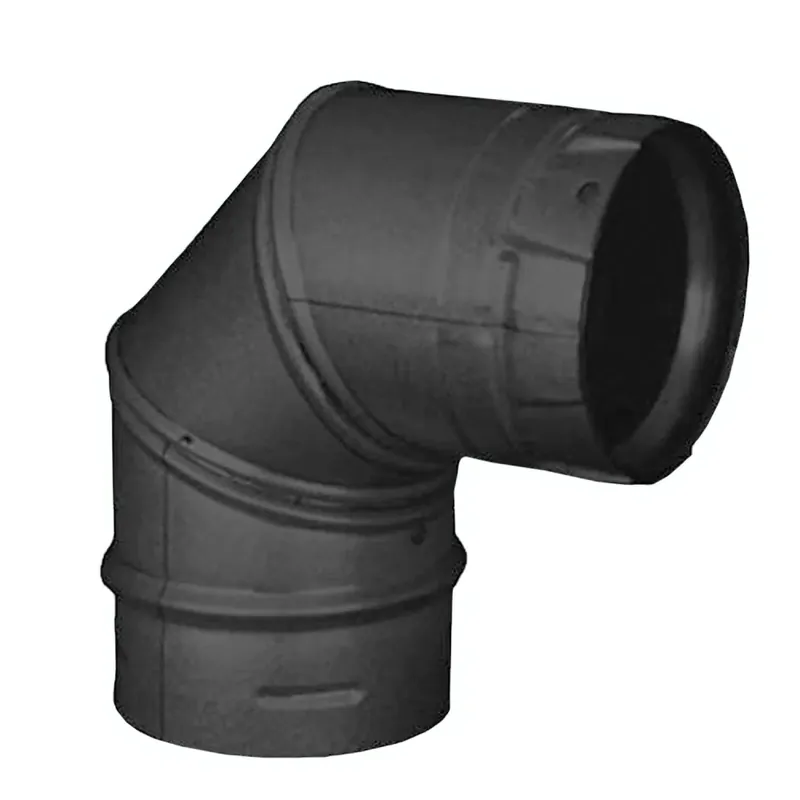 M&G Duravent 4PVL-E90 4 inches Black Pellet Vent 90 El