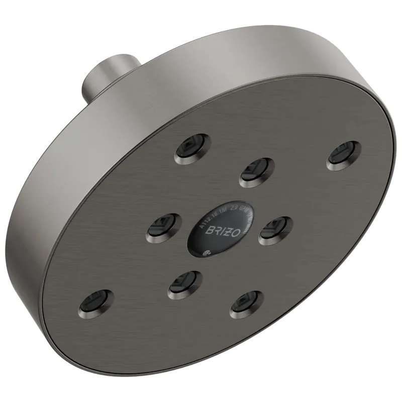Brizo 87375-SL Universal Showering 5 inches Linear Round Okinetic Single Function Wall Mount Showerhead Luxe Steel